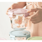 Kawaii Bunny Microwave Glass Bowl with Lid for Cute Mealtime Fun - Cosparty