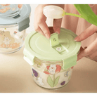 Kawaii Bunny Microwave Glass Bowl with Lid for Cute Mealtime Fun - Cosparty