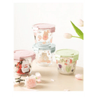 Kawaii Bunny Microwave Glass Bowl with Lid for Cute Mealtime Fun - Cosparty