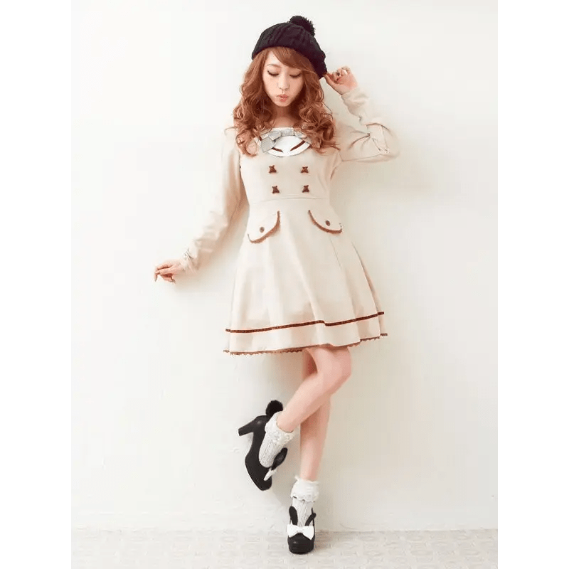 Kawaii Bunny Rabbit Ear High Heels with Removable Pom Poms - Cosparty