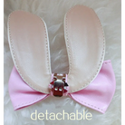 Kawaii Bunny Rabbit Ear High Heels with Removable Pom Poms - Shoes