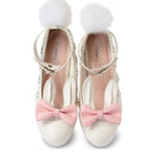 Kawaii Bunny Rabbit Ear High Heels with Removable Pom Poms - Shoes