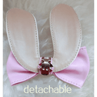 Kawaii Bunny Rabbit Ear High Heels with Removable Pom Poms - Cosparty