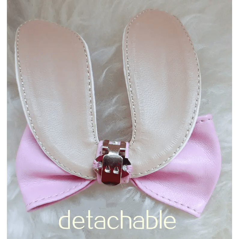 Kawaii Bunny Rabbit Ear High Heels with Removable Pom Poms - Cosparty