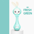 Sound & Light Bunny Rattle - Green - abdl, adult babies, baby, baby rattle, bunny rabbit