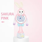 Sound & Light Bunny Rattle - Pink Lollipop - abdl, adult babies, baby, baby rattle, bunny rabbit