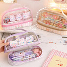 Kawaii Bunny Stationery and Makeup Bag for Cute Organization - pencil case