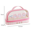 Kawaii Bunny Stationery and Makeup Bag for Cute Organization - pencil case