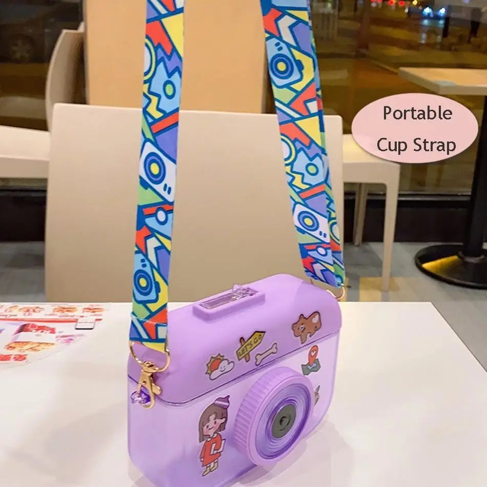 Kawaii Camera-Shaped Water Bottles for Fun and Stylish Hydration - storage bin