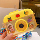 Kawaii Camera-Shaped Water Bottles for Fun and Stylish Hydration - Yellow - storage bin