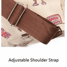 Kawaii Canvas Backpack with Adorable Japanese Cat Artwork - Cosparty