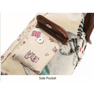 Kawaii Canvas Backpack with Adorable Japanese Cat Artwork - Cosparty