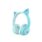 Kawaii Cat Ear Headset with Light - Up Paw Print Design - Cosparty