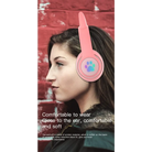 Kawaii Cat Ear Headset with Light-Up Paw Print Design - phone case