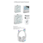 Kawaii Cat Ear Headset with Light - Up Paw Print Design - Cosparty