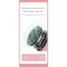 Kawaii Cat Ear Headset with Light - Up Paw Print Design - Cosparty