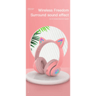 Kawaii Cat Ear Headset with Light - Up Paw Print Design - Cosparty