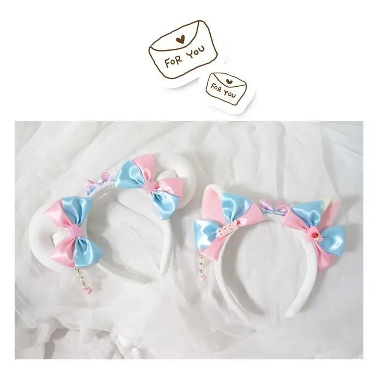 Kawaii Cat Ears and Lolita Bear Headband for Cute Fashion Lovers - headband