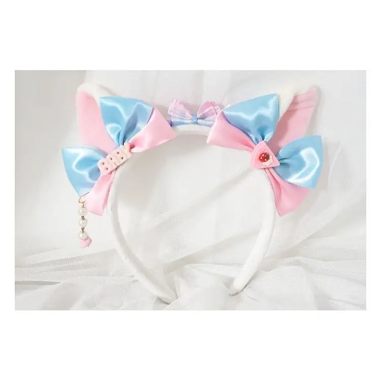 Kawaii Cat Ears and Lolita Bear Headband for Cute Fashion Lovers - headband