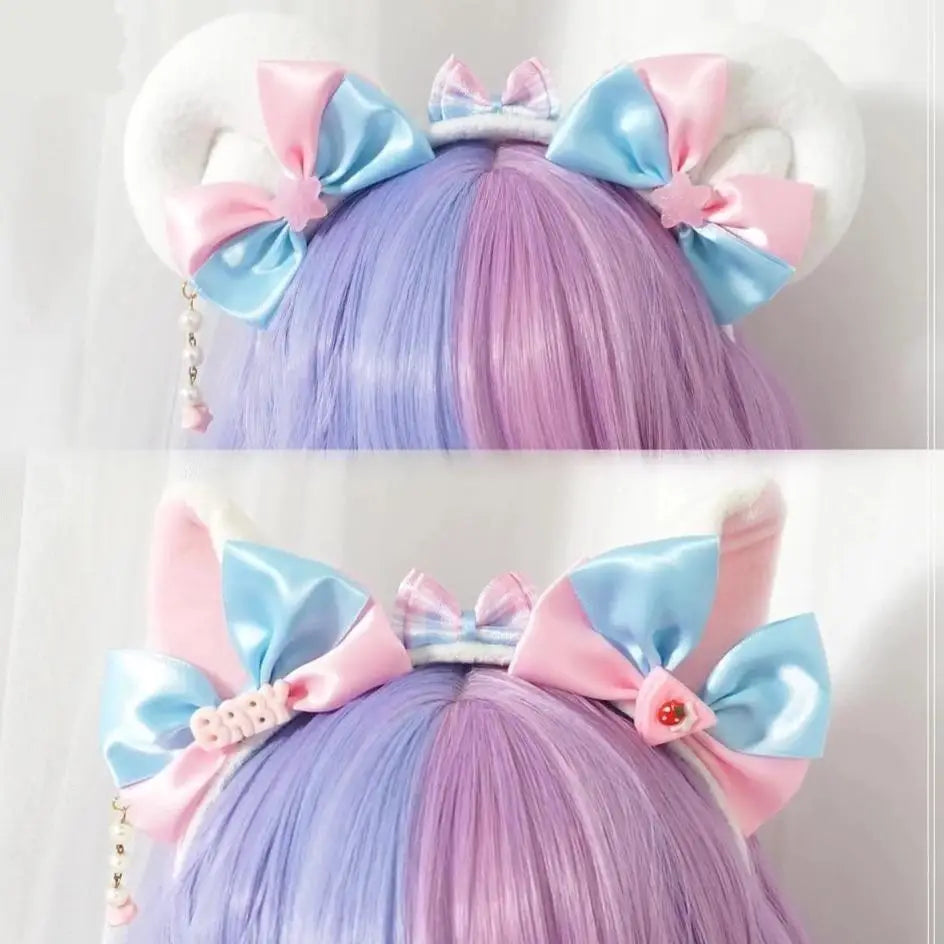 Kawaii Cat Ears and Lolita Bear Headband for Cute Fashion Lovers - headband