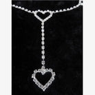 Kawaii Chain Belt with Heart or Rhinestone Embellishments - belt