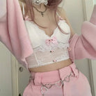 Kawaii Chain Belt with Heart or Rhinestone Embellishments - Cosparty