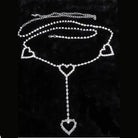 Kawaii Chain Belt with Heart or Rhinestone Embellishments - Cosparty