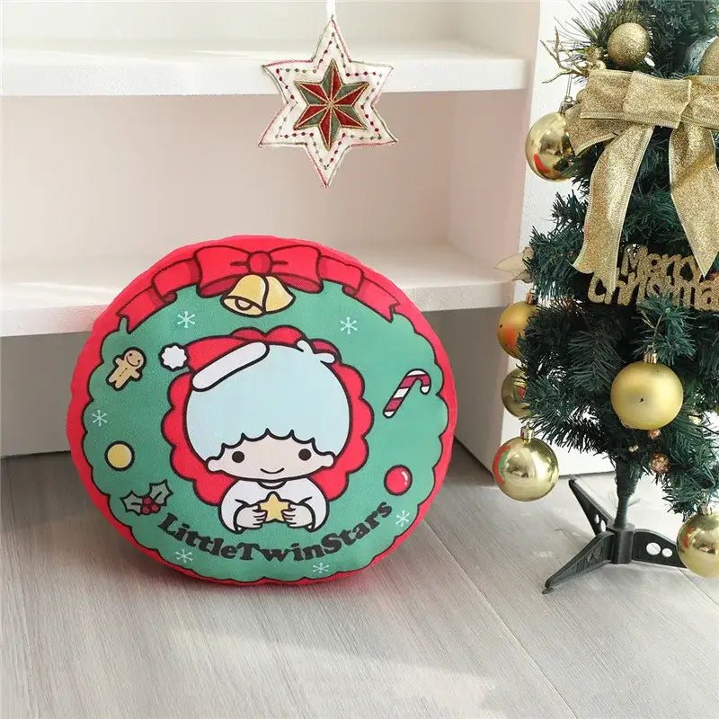 Kawaii Christmas Holiday Sofa Throw Pillows for Festive Decor - Cosparty