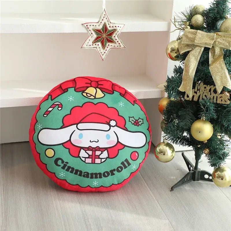 Kawaii Christmas Holiday Sofa Throw Pillows for Festive Decor - Cosparty