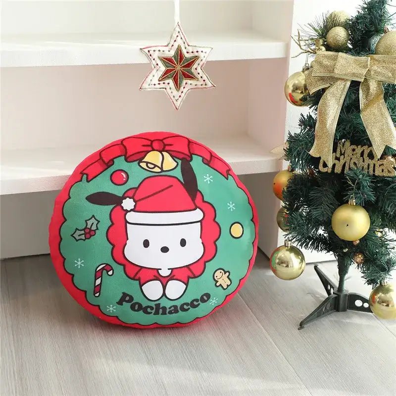 Kawaii Christmas Holiday Sofa Throw Pillows for Festive Decor - Cosparty