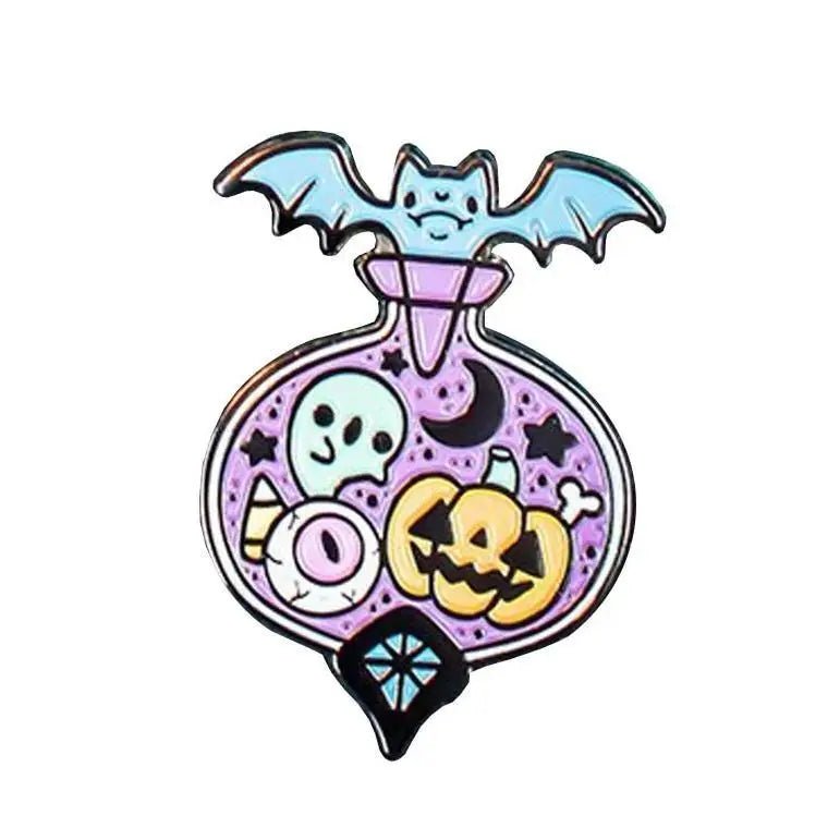 Kawaii Creepy Cute Halloween Potion Lapel Pin for Pastel Goth Lovers - Cosparty