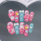 Kawaii deco press on nails - 3d - acrylic nails - fake - kawaiicore - my melody