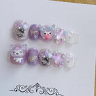 Kawaii deco press on nails - 3d - acrylic nails - fake - kawaiicore - my melody