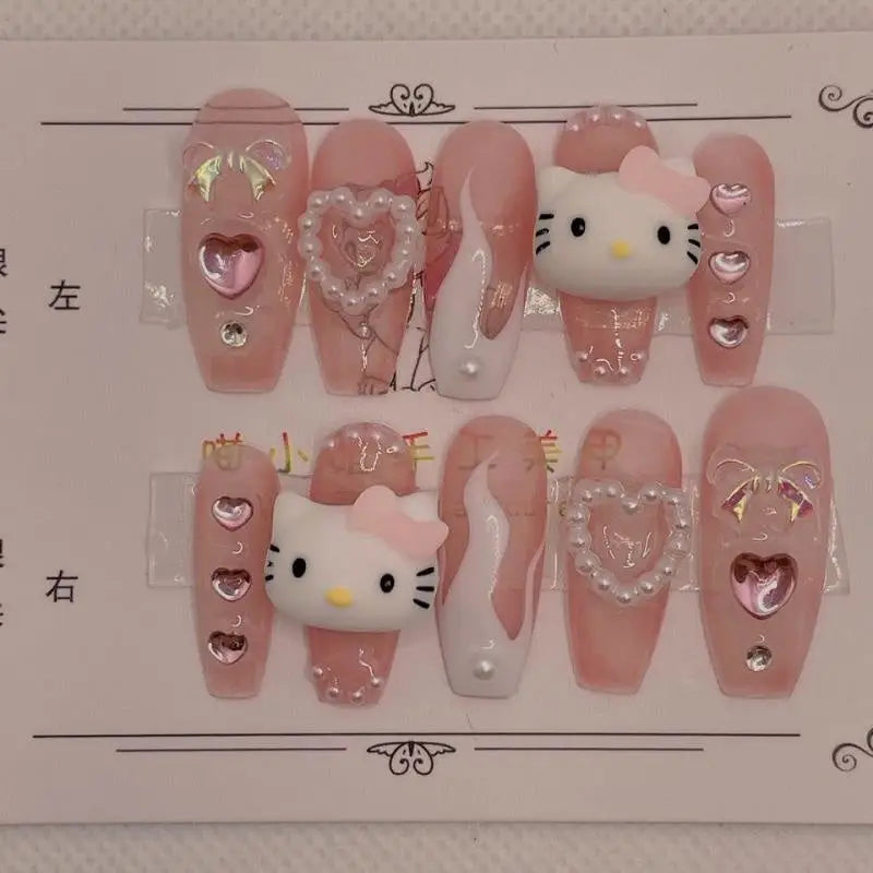 Kawaii Deco Press On Nails for an Adorable Nail Makeover - nails