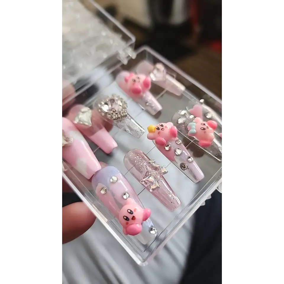 Kawaii Deco Press On Nails for an Adorable Nail Makeover - nails