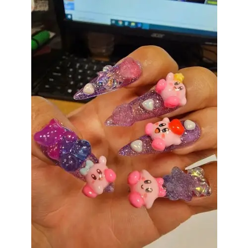 Kawaii Deco Press On Nails for an Adorable Nail Makeover - nails