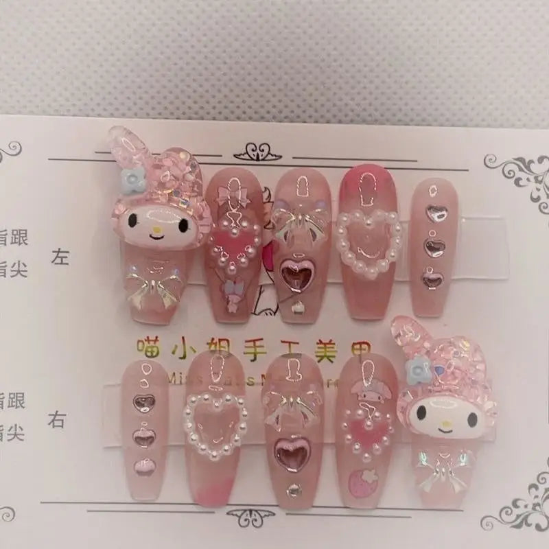 Kawaii Deco Press On Nails for an Adorable Nail Makeover - nails