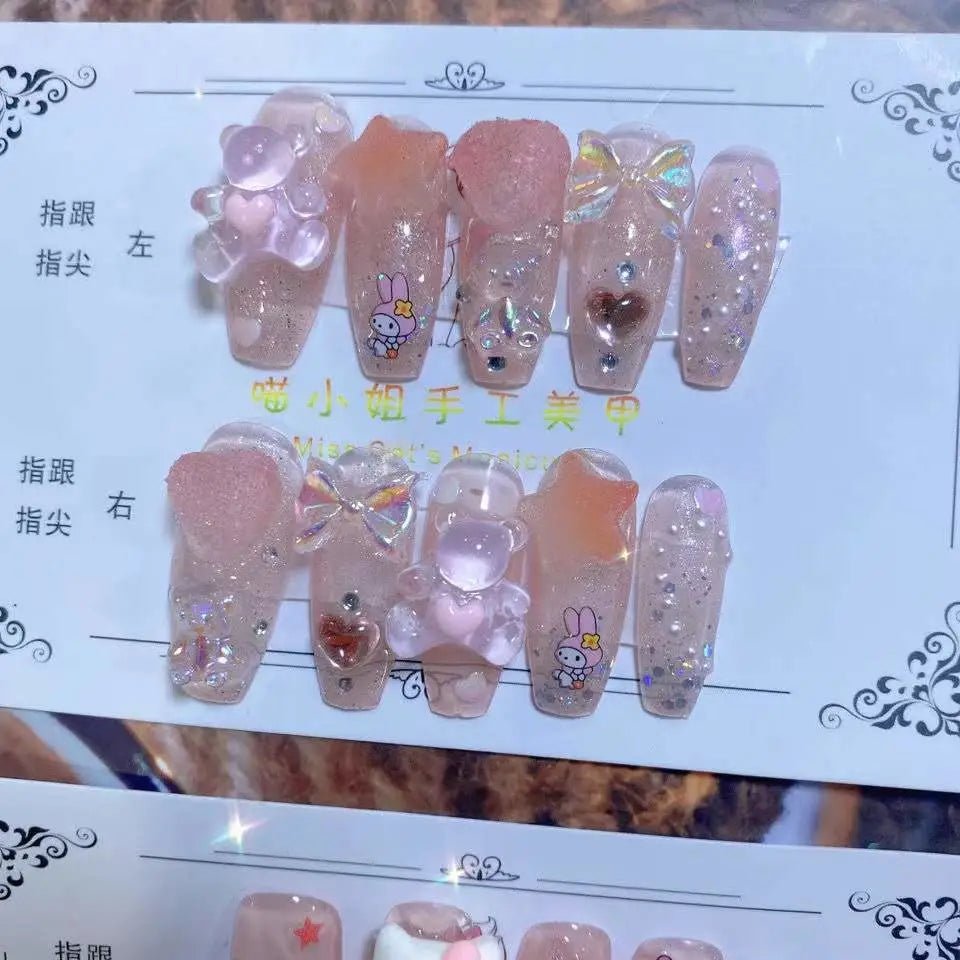 Kawaii Deco Press On Nails for an Adorable Nail Makeover - Cosparty