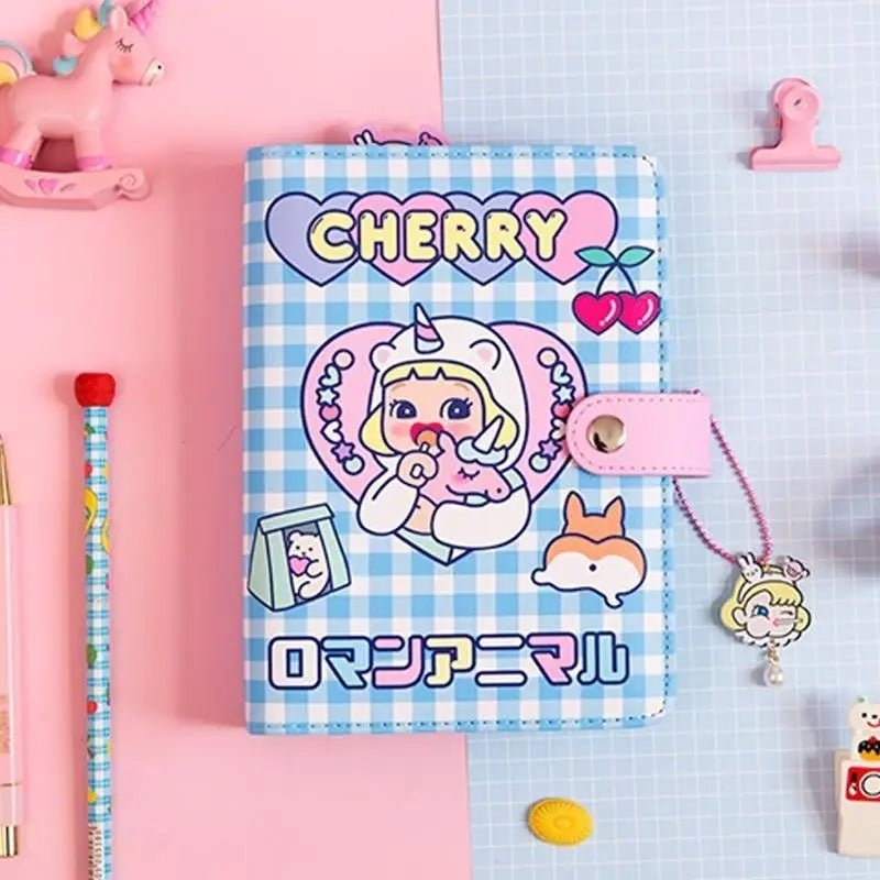 Kawaii Diary Planner with Pastel Rainbow Prints In Stock - Cosparty