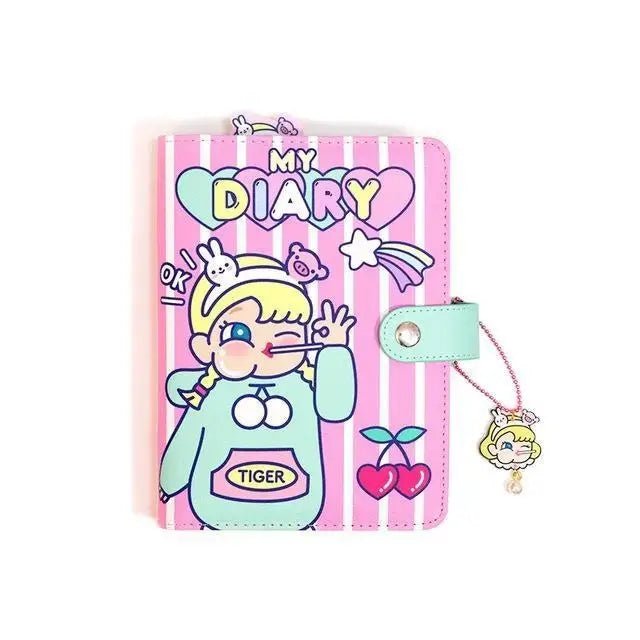 Kawaii Diary Planner with Pastel Rainbow Prints In Stock - Cosparty