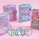 Kawaii Diary Planner with Pastel Rainbow Prints In Stock - Cosparty