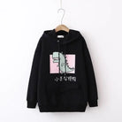 Pastel Dino Hoodie - Black - sweater