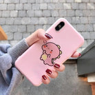 Kawaii Dinosaur Samsung Phone Case in Pink or Black - Cosparty