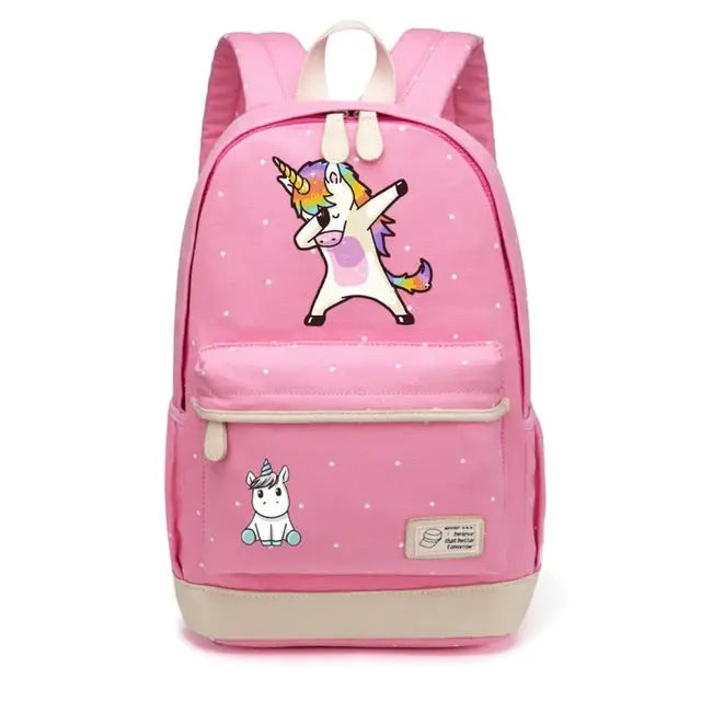 Kawaii Everyday Backpack in Various Styles and Colors - Pink 2 - Backpack