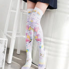 Kawaii Explosion Stockings with Vibrant Pastel Inspired Print - stockings