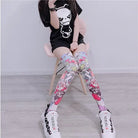 Kawaii Explosion Stockings with Vibrant Pastel Inspired Print - stockings