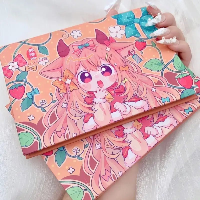 Kawaii Eyeshadow Palette with Warm Tones and Cute Anime Design - Cosparty