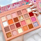 Kawaii Eyeshadow Palette with Warm Tones and Cute Anime Design - phone case