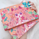 Kawaii Eyeshadow Palette with Warm Tones and Cute Anime Design - phone case