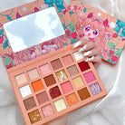 Kawaii Eyeshadow Palette with Warm Tones and Cute Anime Design - phone case